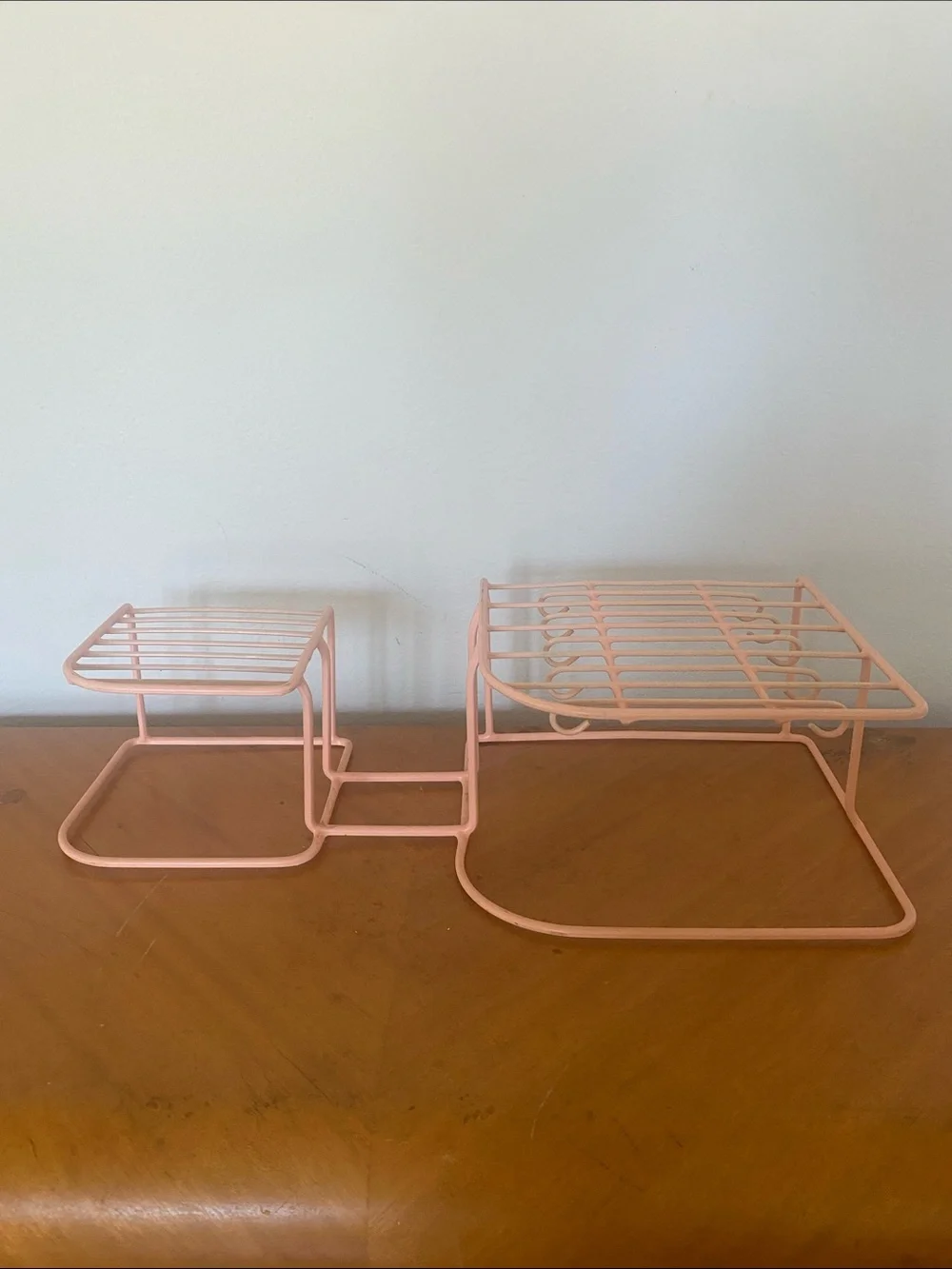 Rubbermaid Pink Vintage Two-Tier Shelf Organizer